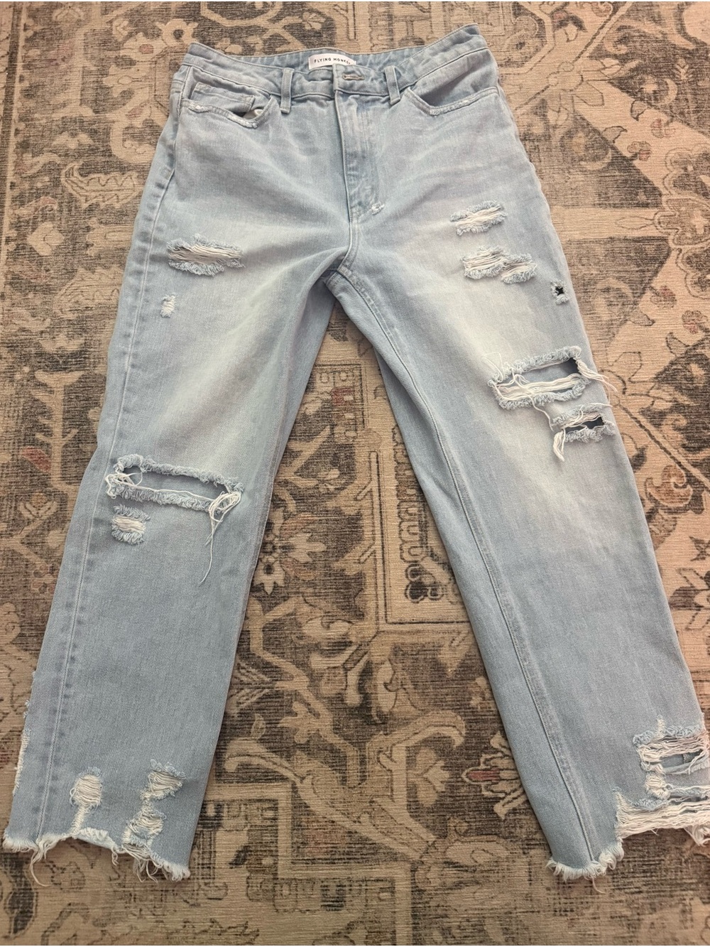 Flying Monkey 100% Cotton Jeans with light denim wash